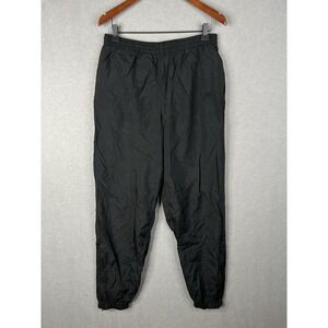 80's Vintage‎ Black Nike Mens  Windbreaker Joggers Mini Swoosh Linings Inside M